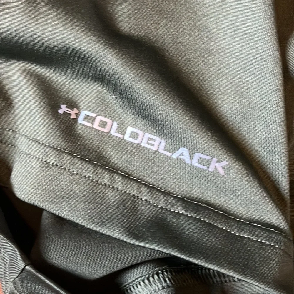 Men’s Green Under Armor Heat Gear Polo Short Sleeve Tee, Size XL - Picture 3 of 6